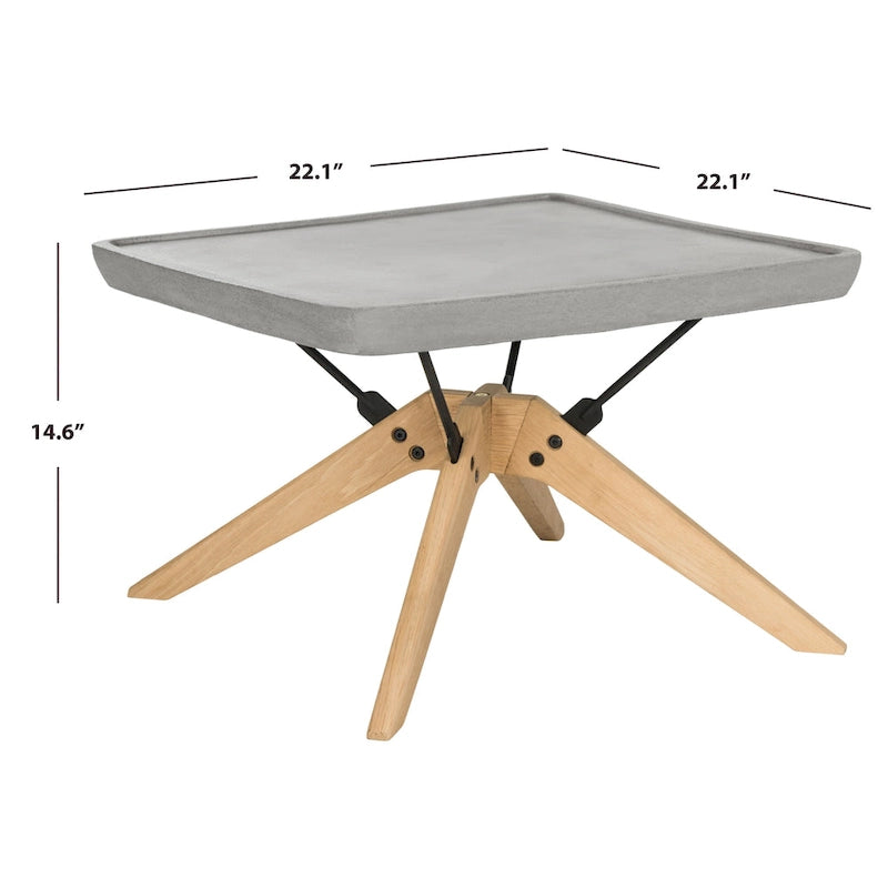 Outdoor Living Delartin Modern Dark Grey Coffee Table
