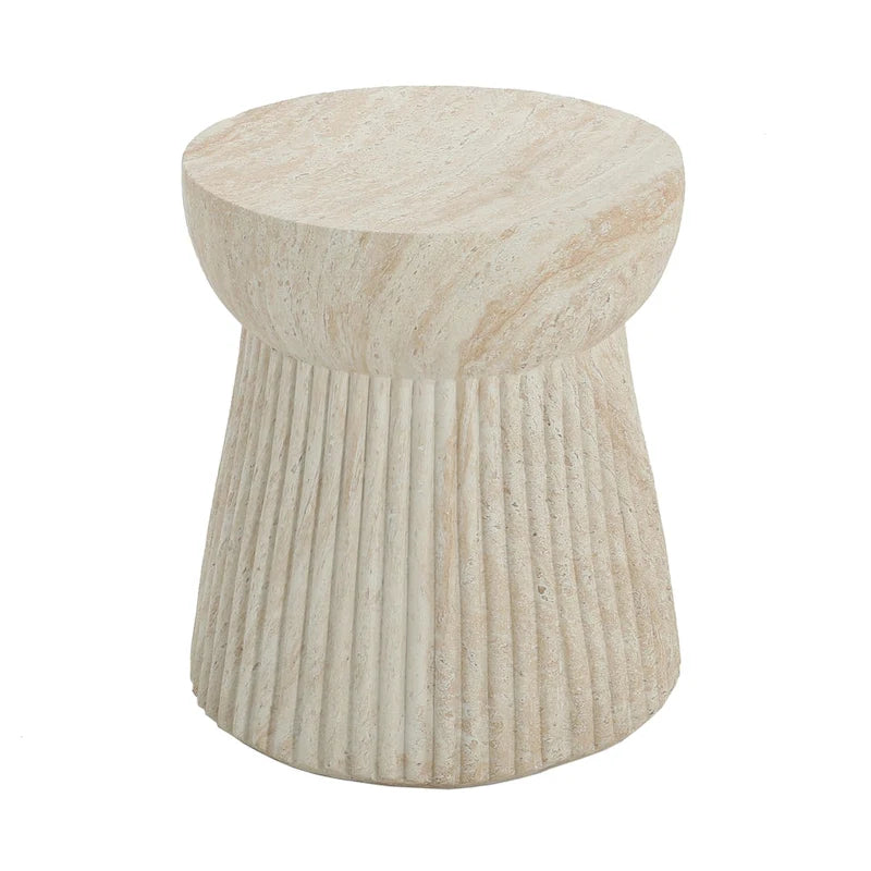 Christopher Knight Home - Isabella Outdoor Travertine Concrete Side Table