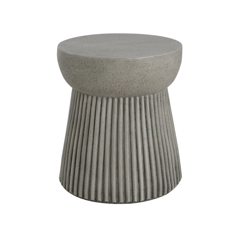 Christopher Knight Home - Isabella Outdoor Travertine Concrete Side Table