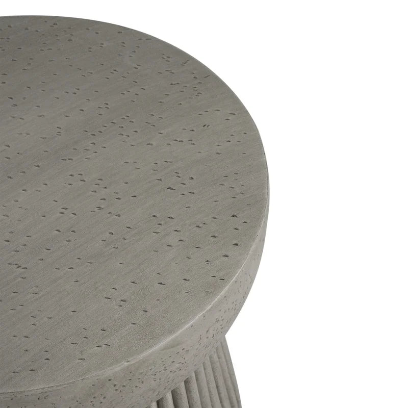 Christopher Knight Home - Isabella Outdoor Travertine Concrete Side Table