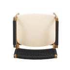 Holomn Outdoor Acacia Wood Dining with Rope Chairs