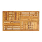 Holomn Outdoor Acacia Wood Dining with Rope Chairs