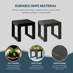 Endless Outdoor Patio Poly Plastic End Table