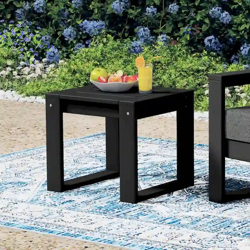 Endless Outdoor Patio Poly Plastic End Table