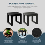 Endless Outdoor Patio Poly Plastic End Table