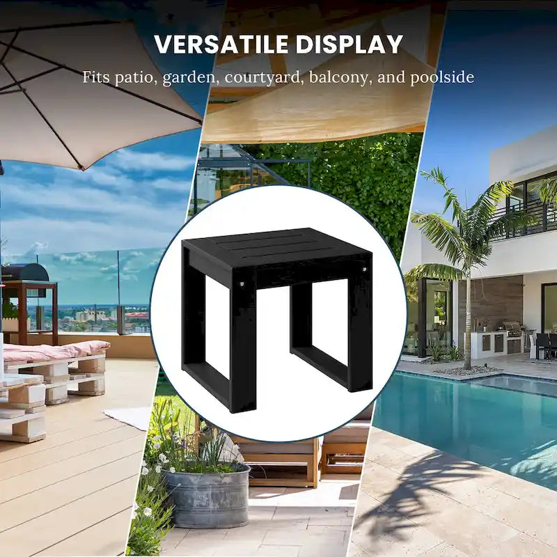Endless Outdoor Patio Poly Plastic End Table