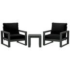 Endless Patio Sectional Deep Seating with Gray Frame