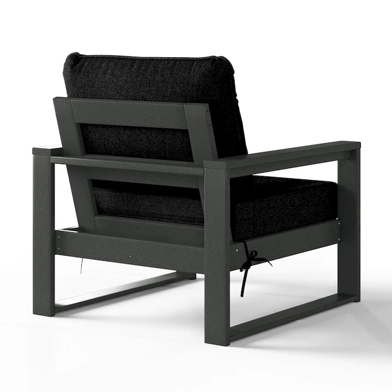 Polytrends Endless Patio Sectional 3-Piece Deep Seating Set with Gray Frame