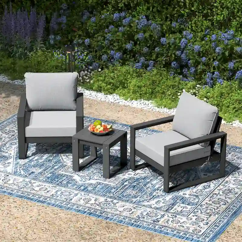 Endless Patio Sectional Deep Seating with Gray Frame