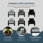 Endless Patio Sectional Deep Seating with Gray Frame