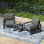 Endless Patio Sectional Deep Seating with Gray Frame