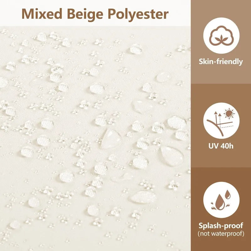 Modern Outdoor 4-piece Acacia Wood Sectional Sofa Set with Waterproof Cushions