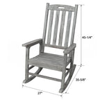 Wooden Oversized Porch Rocker Chair