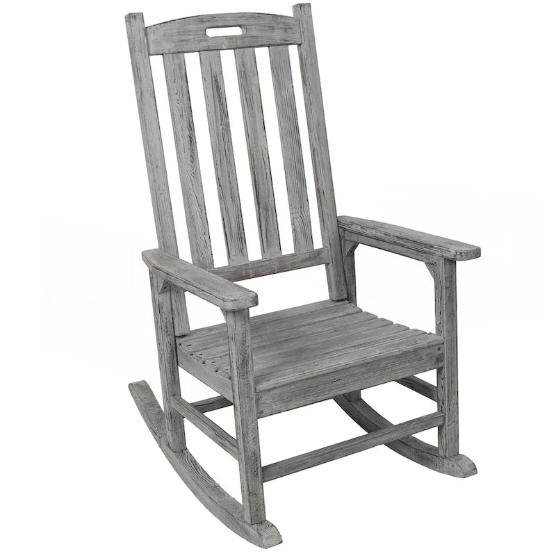 Wooden Oversized Porch Rocker Chair