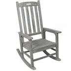 Wooden Oversized Porch Rocker Chair