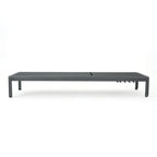 Cape Coral Chaise Lounge Gray Outdoor Adjustable Mesh Patio Furniture with Wheels 77in