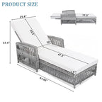 Outdoor Long Reclining Chaise