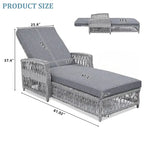 Outdoor Long Reclining Chaise