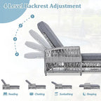 Outdoor Long Reclining Chaise