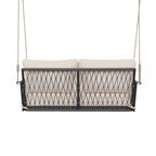 Woven Rope Outdoor Swing Sofa with Soft Cushions