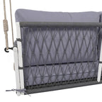 Woven Rope Outdoor Swing Sofa with Soft Cushions