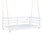 Country Patio Wooden Twin Size Swing Daybed Porch Swing Frame