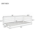 Country Patio Wooden Twin Size Swing Daybed Porch Swing Frame