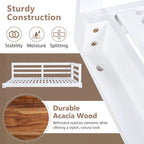 Country Patio Wooden Twin Size Swing Daybed Porch Swing Frame