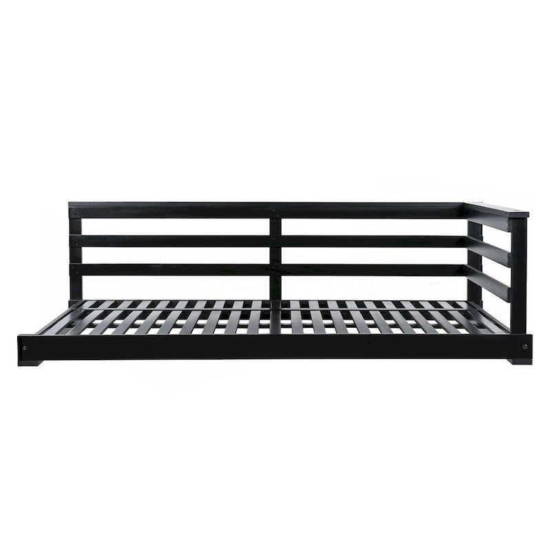 Country Patio Wooden Twin Size Swing Daybed Porch Swing Frame