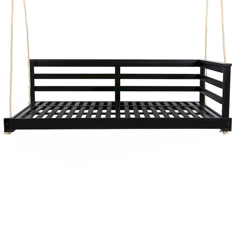 Country Patio Wooden Twin Size Swing Daybed Porch Swing Frame