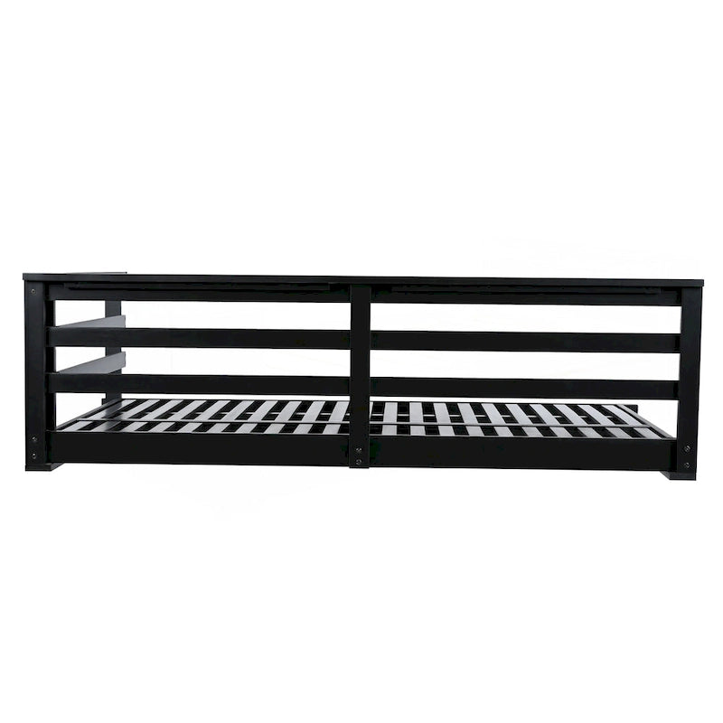 Country Patio Wooden Twin Size Swing Daybed Porch Swing Frame
