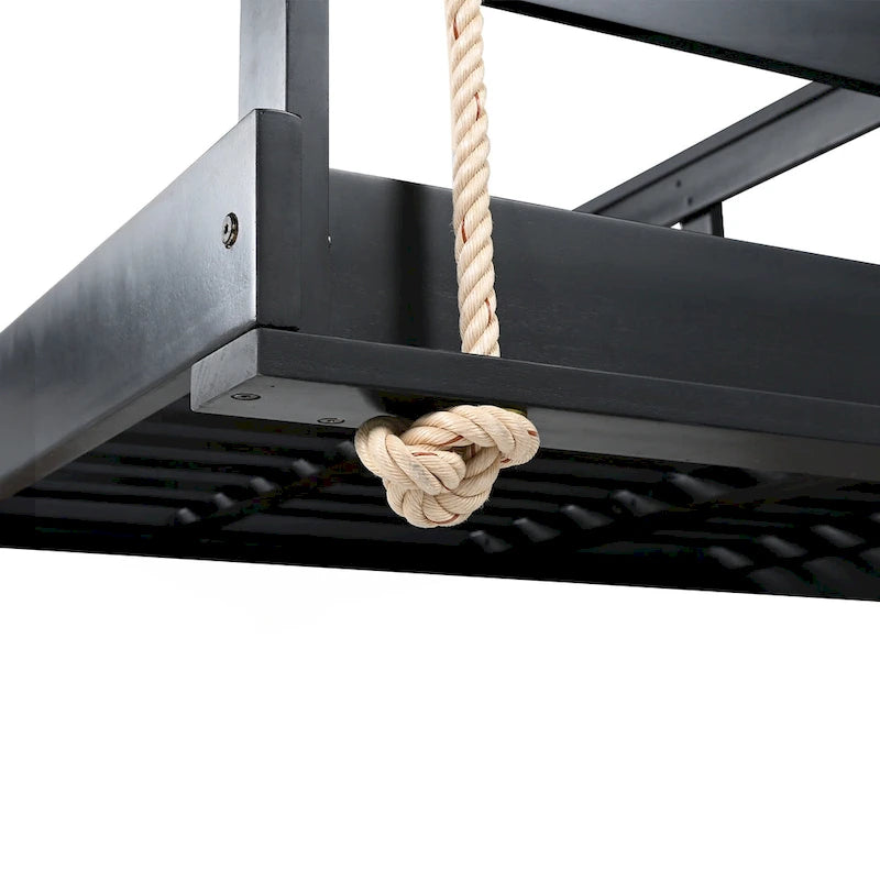 Country Patio Wooden Twin Size Swing Daybed Porch Swing Frame