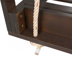 Country Patio Wooden Twin Size Swing Daybed Porch Swing Frame