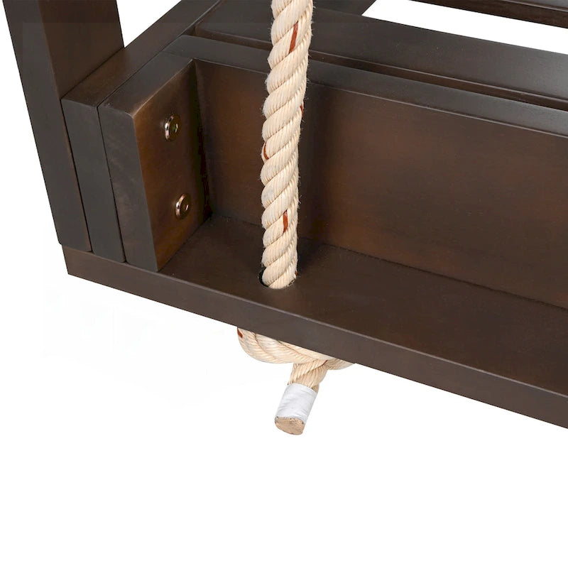 Country Patio Wooden Twin Size Swing Daybed Porch Swing Frame