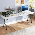 Costway 8 ft Portable Folding Table with HDPE Tabletop Safe Lock - See Details