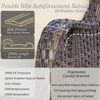 Outdoor Swivel Rocker Chairs with Cushions and Patio Table