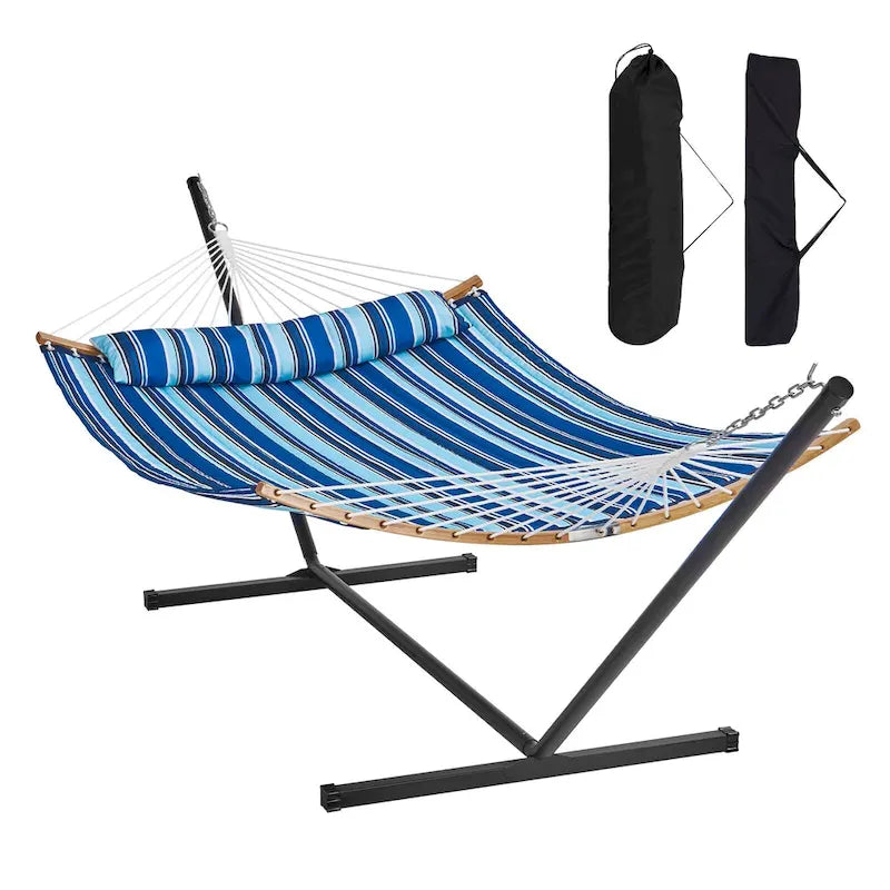 Hammock with Stand Included for Outdoor Freestanding Hammock