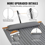 Hammock with Stand Included for Outdoor Freestanding Hammock