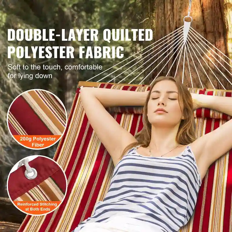 Hammock with Stand Included for Outdoor Freestanding Hammock