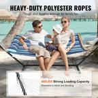 Hammock with Stand Included for Outdoor Freestanding Hammock
