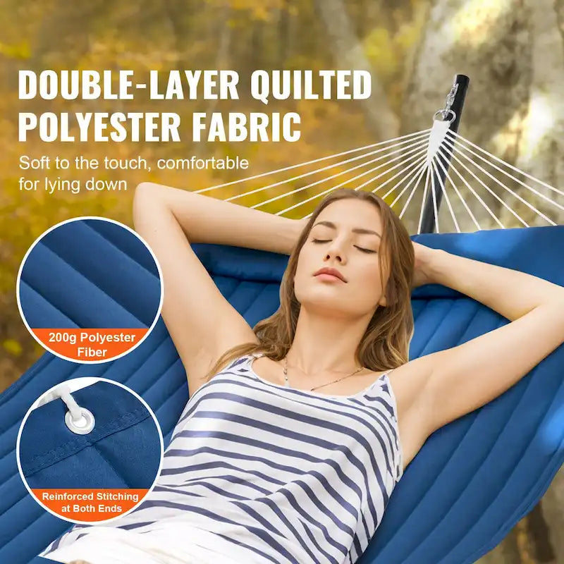 Hammock with Stand Included for Outdoor Freestanding Hammock