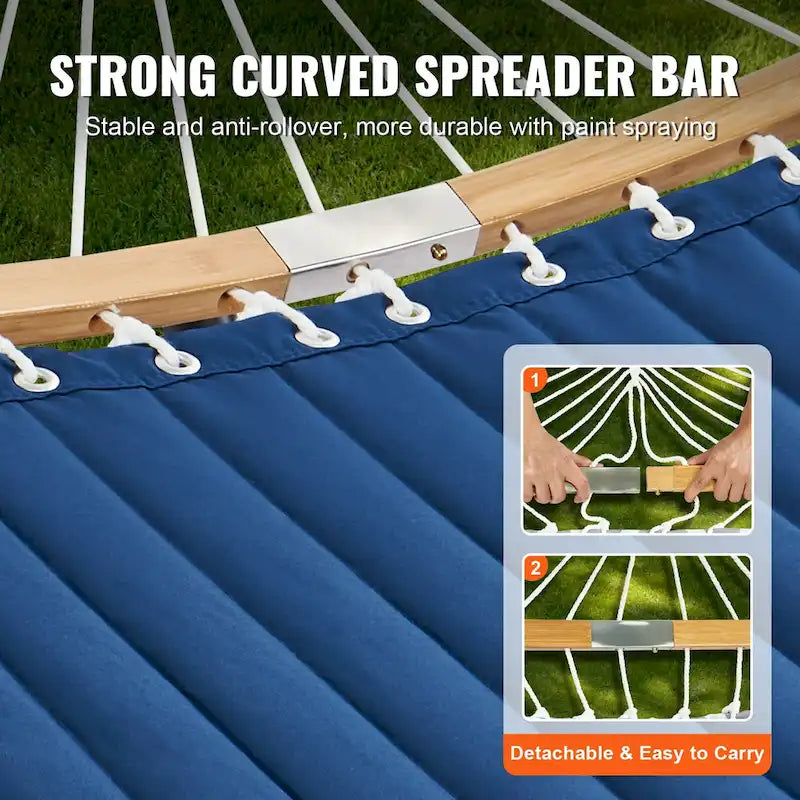 Hammock with Stand Included for Outdoor Freestanding Hammock