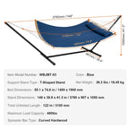 Hammock with Stand Included for Outdoor Freestanding Hammock