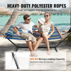 Hammock with Stand Included for Outdoor Freestanding Hammock