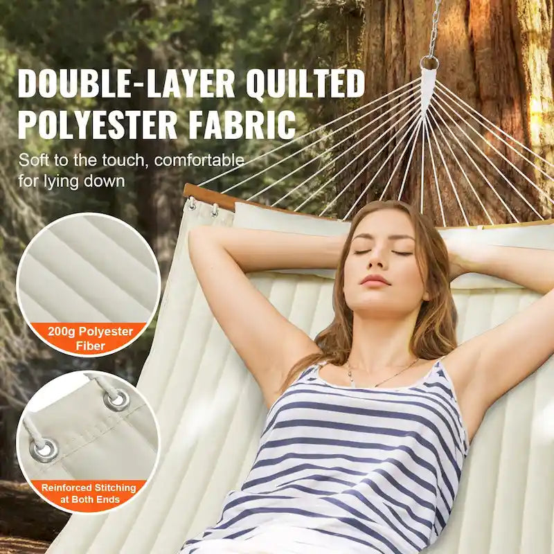 Hammock with Stand Included for Outdoor Freestanding Hammock