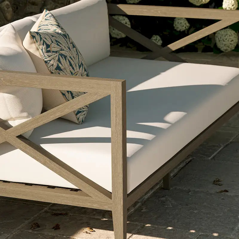 Northlake Outdoor Patio Teak Loveseat