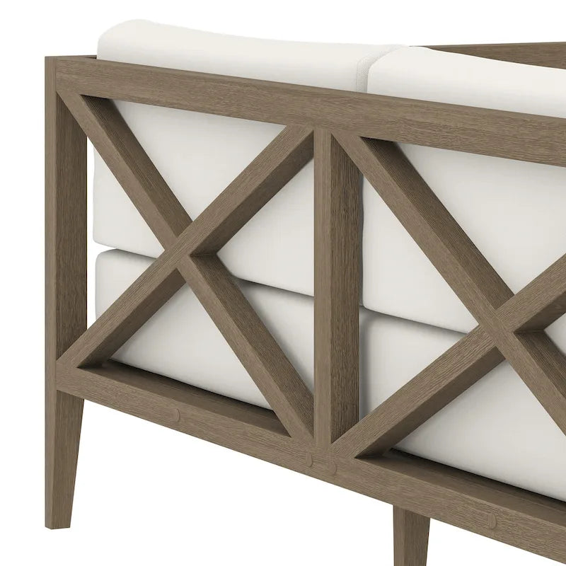 Northlake Outdoor Patio Teak Loveseat