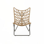 outdoor CHAIR with an earthy wicker finish