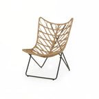 outdoor CHAIR with an earthy wicker finish