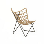 outdoor CHAIR with an earthy wicker finish